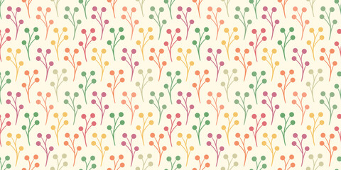Poster - Colorful vector background with abstract leaves, vector pattern