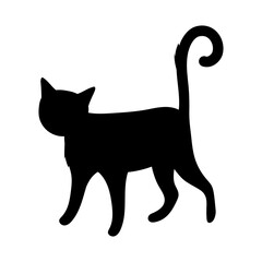 Sticker - cat silhouette design