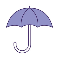 Poster - purple umbrella icon