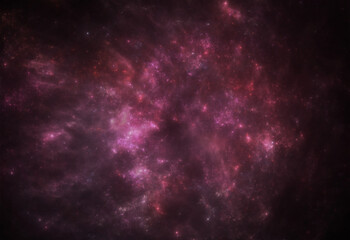 Wall Mural - dark deep space background with nebula and stars.