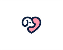 Modern Dog Logo Design Template
