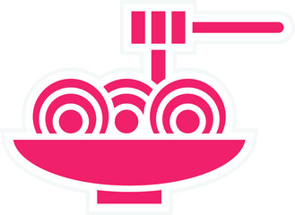 Sticker - Spaguetti Icon Style