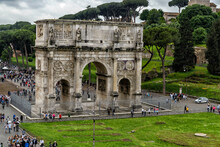 Arco De Constantino Roma Italia