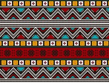 Seamless Pattern. Beautiful Ethnic Pattern Background. Decorativ Pattern Illustration Stock. Traditional Art Geometric Design. 