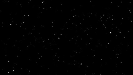 Wall Mural - dust particles in black background.