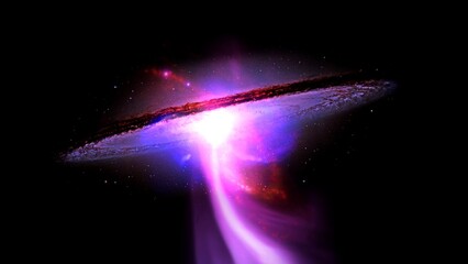 Wall Mural - black hole, planets and galaxy, science fiction wallpaper. beauty of deep space. billions of galaxy 
