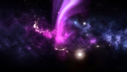 Wall Mural - black hole, planets and galaxy, science fiction wallpaper. beauty of deep space. billions of galaxy 