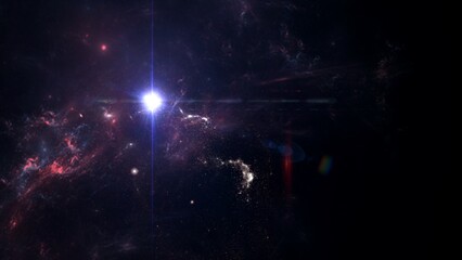 Wall Mural - black hole, planets and galaxy, science fiction wallpaper. beauty of deep space. billions of galaxy 