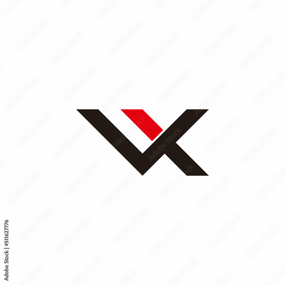 letter vx simple geometric colorful logo vector Stock Vector | Adobe Stock