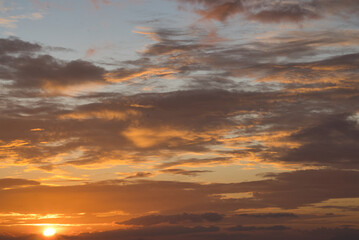 Wall Mural - TROPICAL PHILIPPINE SUMMER SUNSET SKY 5 AT WHITE BEACH ORIENTAL MINDORO BEFORE THE WET SESON