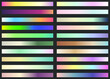 Modern pallete of pastel gradient background. An example of a color palette. Forecast of the future color trend. Vector graphics. Eps 10.