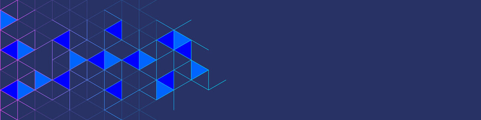 Wall Mural - abstract geometric background with triangle shape pattern