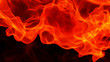 © Cobalt - Fire flames texture background, realistic abstract orange flames pattern isolated on black, 3D glowing fiery render illustration.