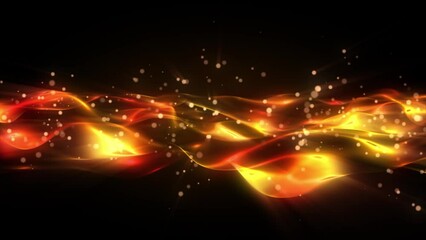 Wall Mural - abstract scientific fantasy background light energy waves forms circling and fluctuation shiny parti