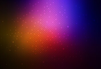 Poster - Dark Pink, Red vector Glitter abstract illustration with blurred drops of rain.