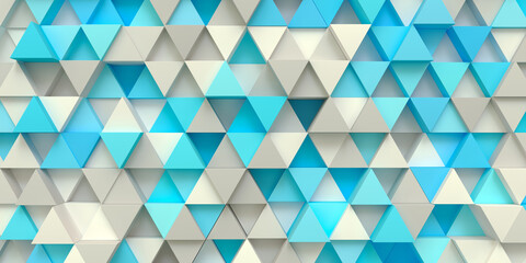 Poster - The texture of the volumetric multi-colored triangles. 