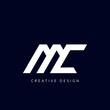Letter MC Logo Design Using letter M and C , MC Monogram
