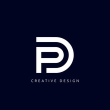 Alphabet Letter Icon Logo PD Or DP