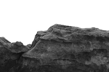 Wall Mural - rock isolated on white background