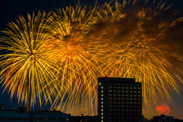 Wall Mural - Firework over Moscow. Russia