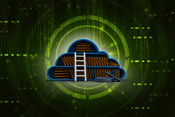 Poster - 3d rendering cloud archive