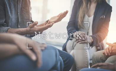 Aufkleber - Communication is key in successful negotiations. Closeup shot of an unrecognzable businessmans hands gesturing during a meeting with his colleagues at work.