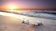 canvas print picture - entspannter Urlaub am Strand