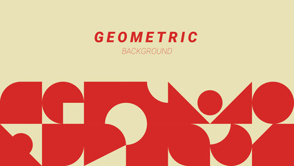 abstract red pattern geometric background element design