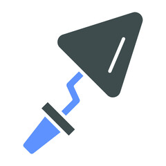 Poster - plastering trowel icon style