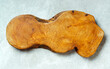 Wood slab of pear tree. Wood with exquisite structure. Top view.