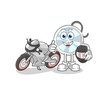 © dataimasu - stethoscope racer character. cartoon mascot vector