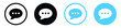 comment icon speech bubble symbol Chat message icons - talk message Bubble chat icon. online communication, Conversation, chatting icons