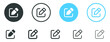 edit pen icon, create modify pen sign button, Pencil icon, sign up icon - editing text file document icons