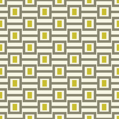 Poster - Golden cubes in gray cells. Vector cubes are repeated in the pattern. Vector.