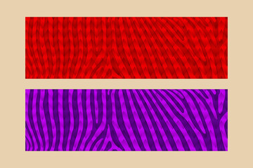 Poster - Trendy colorful zebra skin pattern background with wave transparency element. vector illustration form Animal fur for Fabric design, wrapping paper, textile and wallpaper