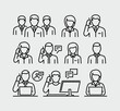 © SimonP - Business Person Vector Line Icons Set