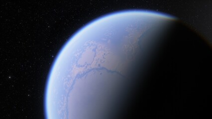planets and galaxy, science fiction wallpaper. beauty of deep space. billions of galaxy in the unive