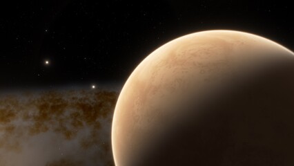 planets and galaxy, science fiction wallpaper. beauty of deep space. billions of galaxy in the unive