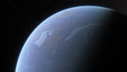 Abstract planets and space background

