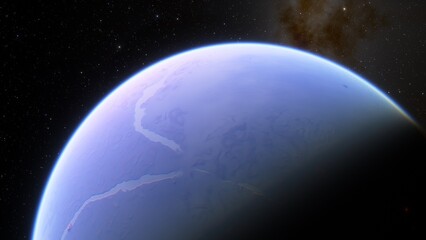 Abstract planets and space background
