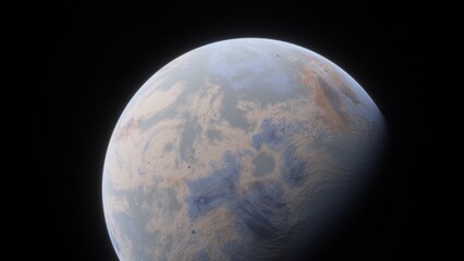 Abstract planets and space background
