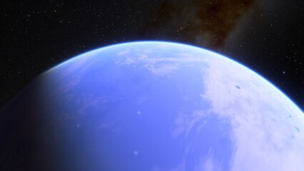 Abstract planets and space background
