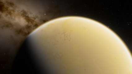 Abstract planets and space background
