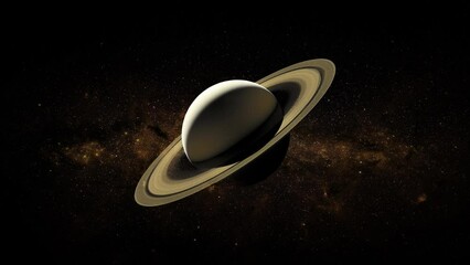 Wall Mural - movement of the rings around saturn elements of this image furnished by nasa.