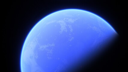 Planets and galaxy, science fiction wallpaper. Beauty of deep space. Billions of galaxy in the universe Cosmic art background 3d render

