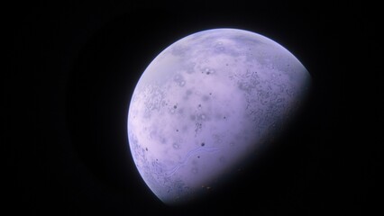 Planets and galaxy, science fiction wallpaper. Beauty of deep space. Billions of galaxy in the universe Cosmic art background 3d render
