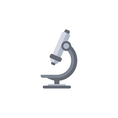 Wall Mural - microscope abstract flat icon. vector illustration isolated on white background. science laboratory 