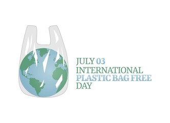 vector graphic of international plastic bag free day good for international plastic bag free day celebration. flat design. flyer design.flat illustration.