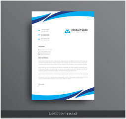 Wall Mural - modern creative & clean business style letterhead bundle of your corporate project design.set to pri