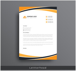 Modern Creative & Clean business style letterhead bundle of your corporate project design.set to print with vector & illustration. corporate letterhead bundle.